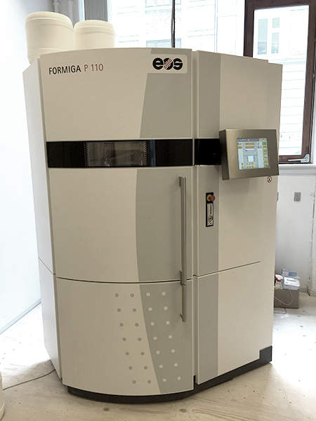 EOS Formiga P110 SLS printer.