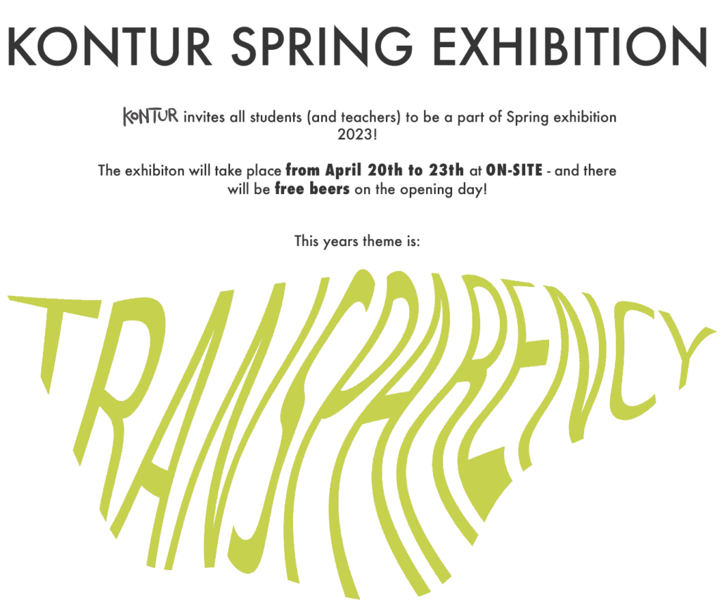 Spring Exhibition: TRANSPARENCY