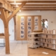 Photo of the exhibition “Prototype Models for Lasting Architectures” with bachelor students from the Royal Danish Academy, Institute of Technology and Building, at RØNNOW LETH & GORI. Photo: Casper Brogaard Højer / RØNNOW LETH & GORI.