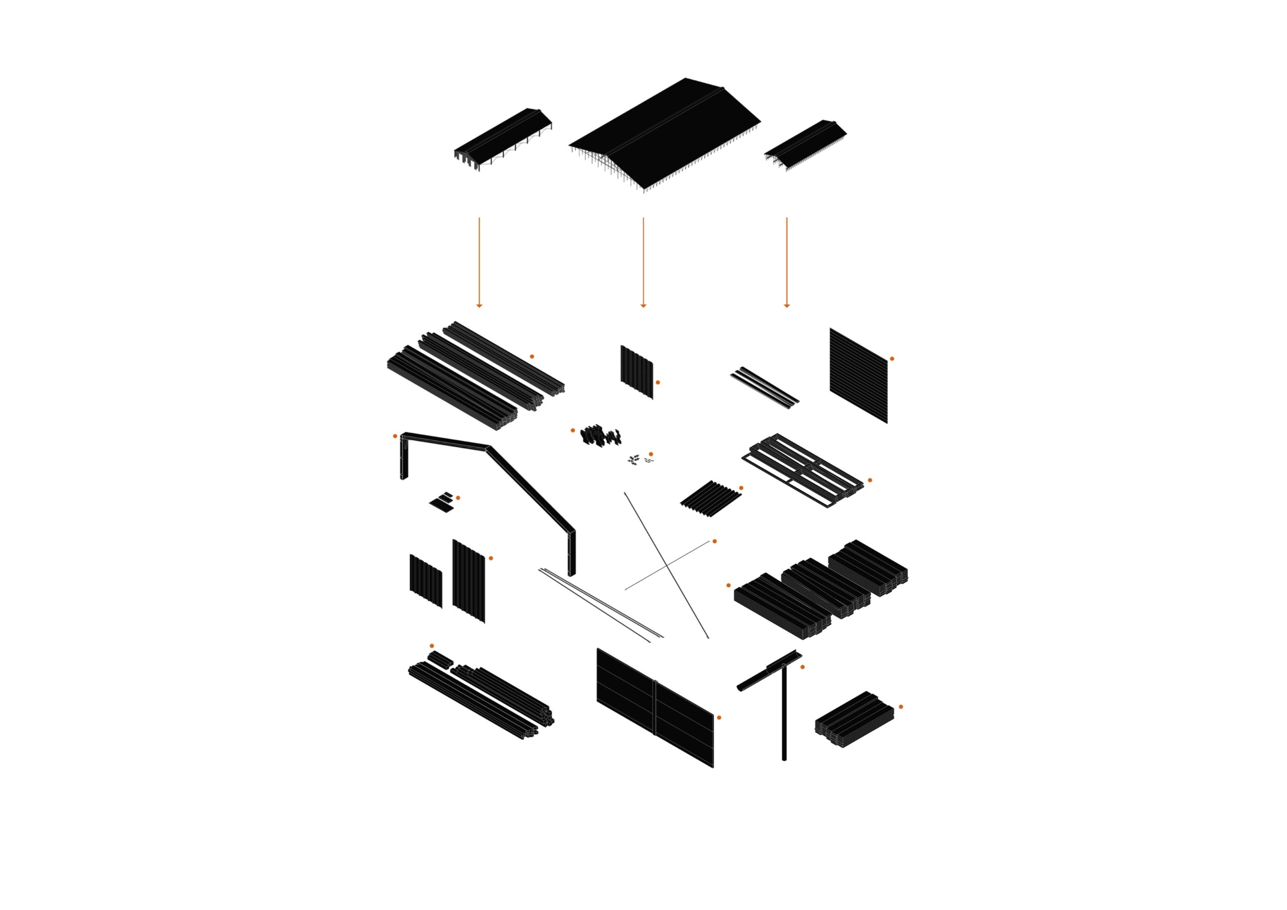 Tegning af arkitekturmodel