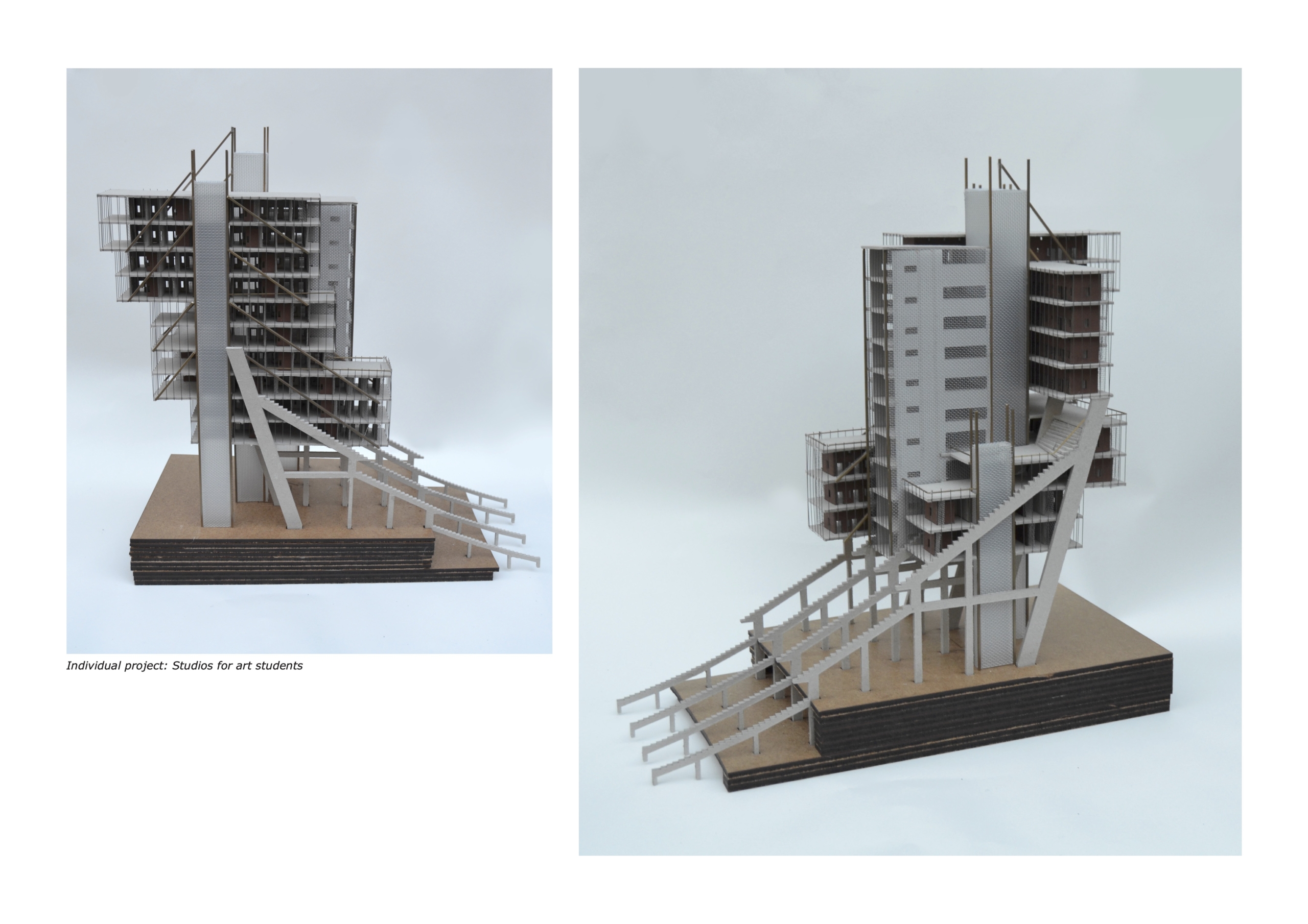 Foto af arkitekturmodeller
