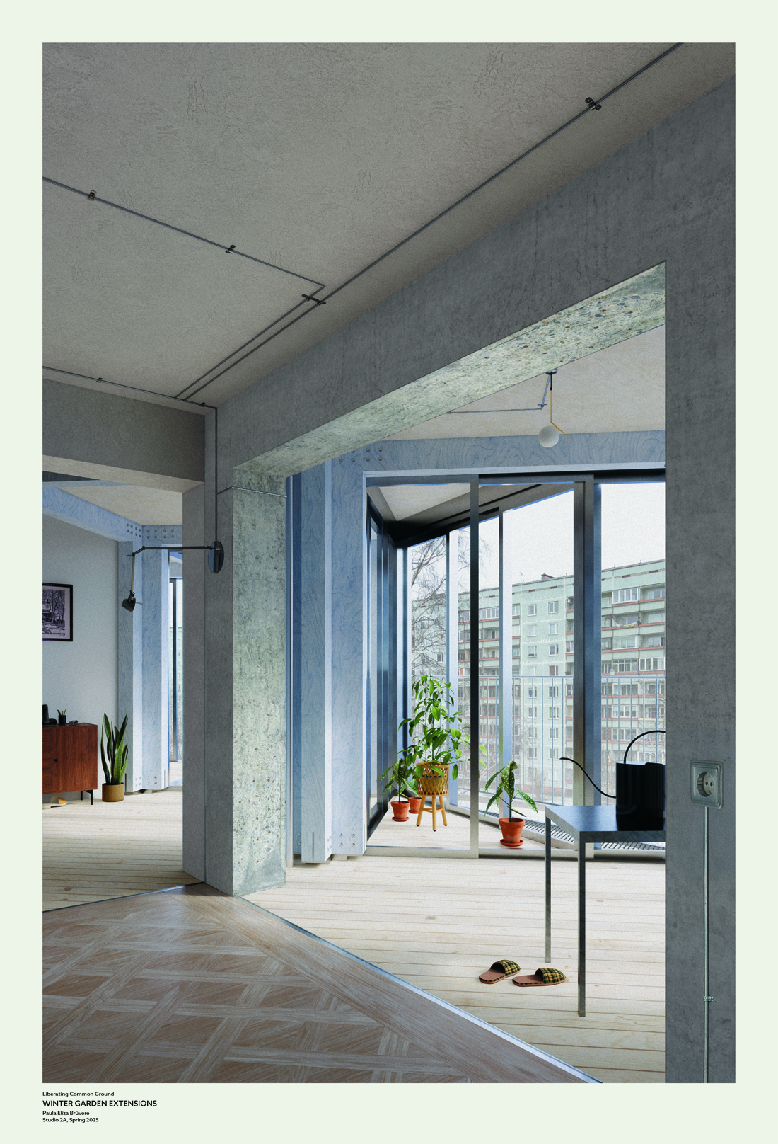 Liberating Common Ground: Adaptive transformation of Post-War Housing by Paula Eliza Bruvere, 2025
