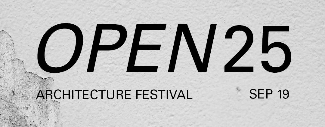 OPEN logo på væg