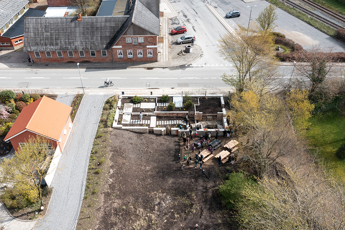 Dronefoto fra Bedsted