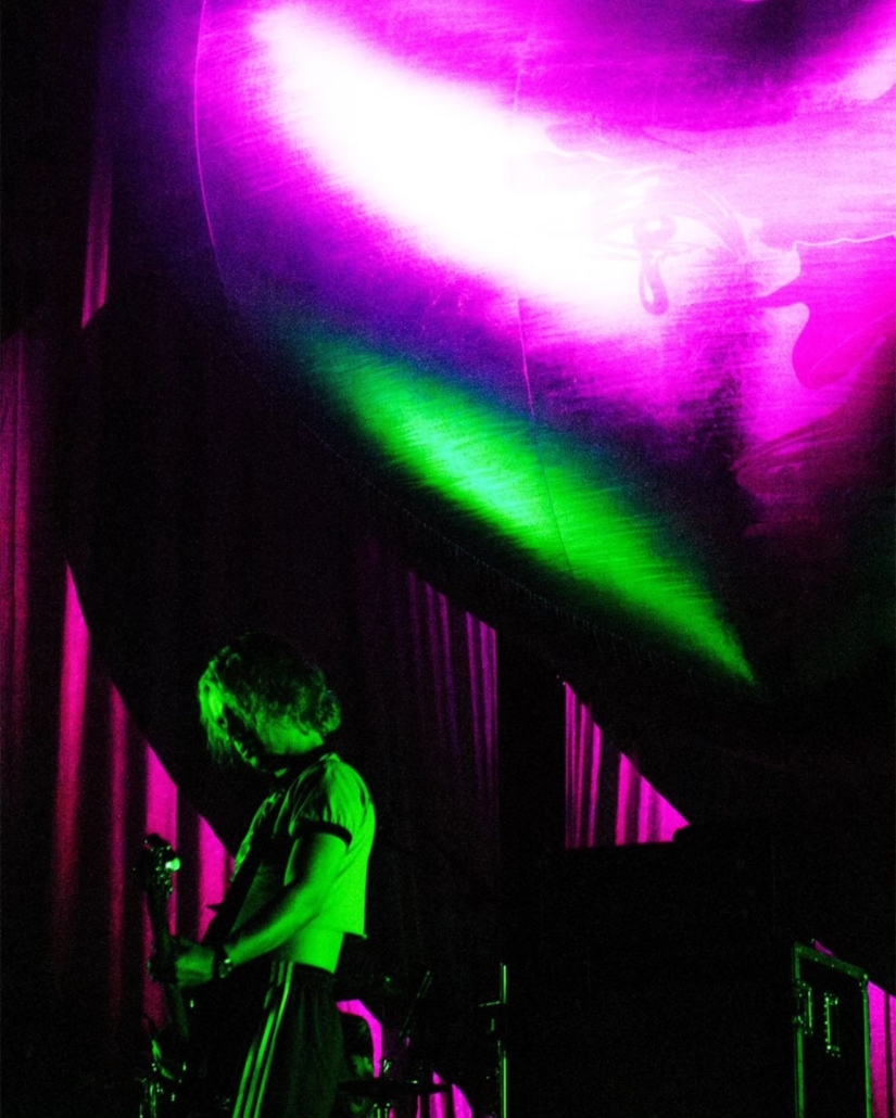 Conor Deegan on stage with Fontaines D.C. (Photo: Private)